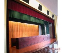 专业制定大型会议幕布 阻燃幕布 电动舞台幕布 对开大幕